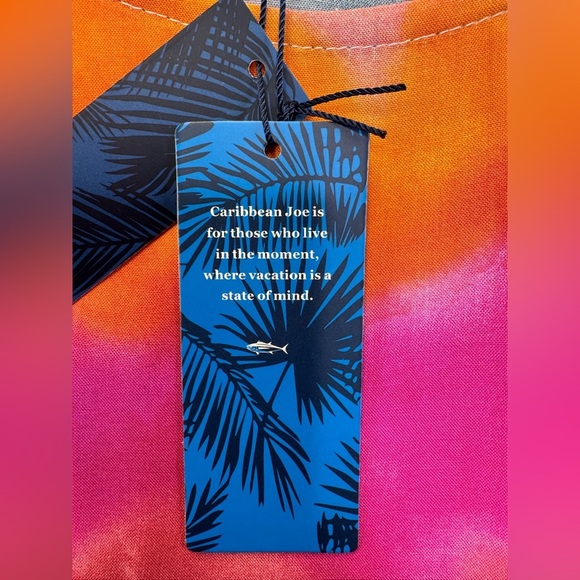 Caribbean Joe NWT tie dye ruffle hem tank dress size Large Beach Resortwear - Picture 4 of 11